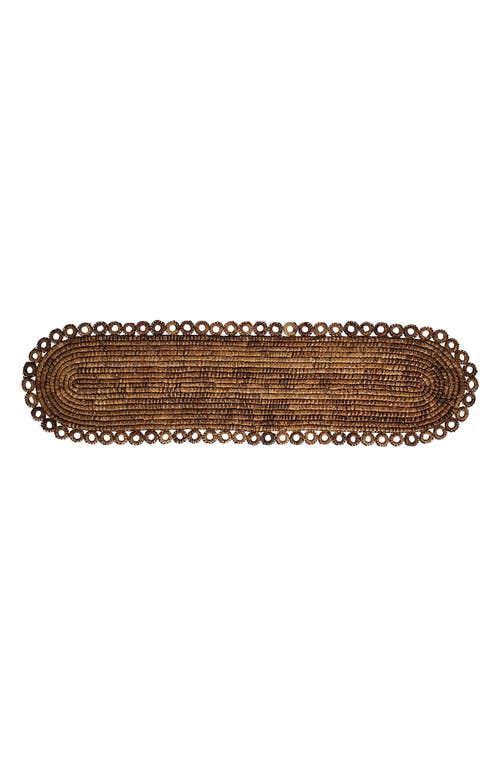Juliska Rustic Ring Table Runner In Brown