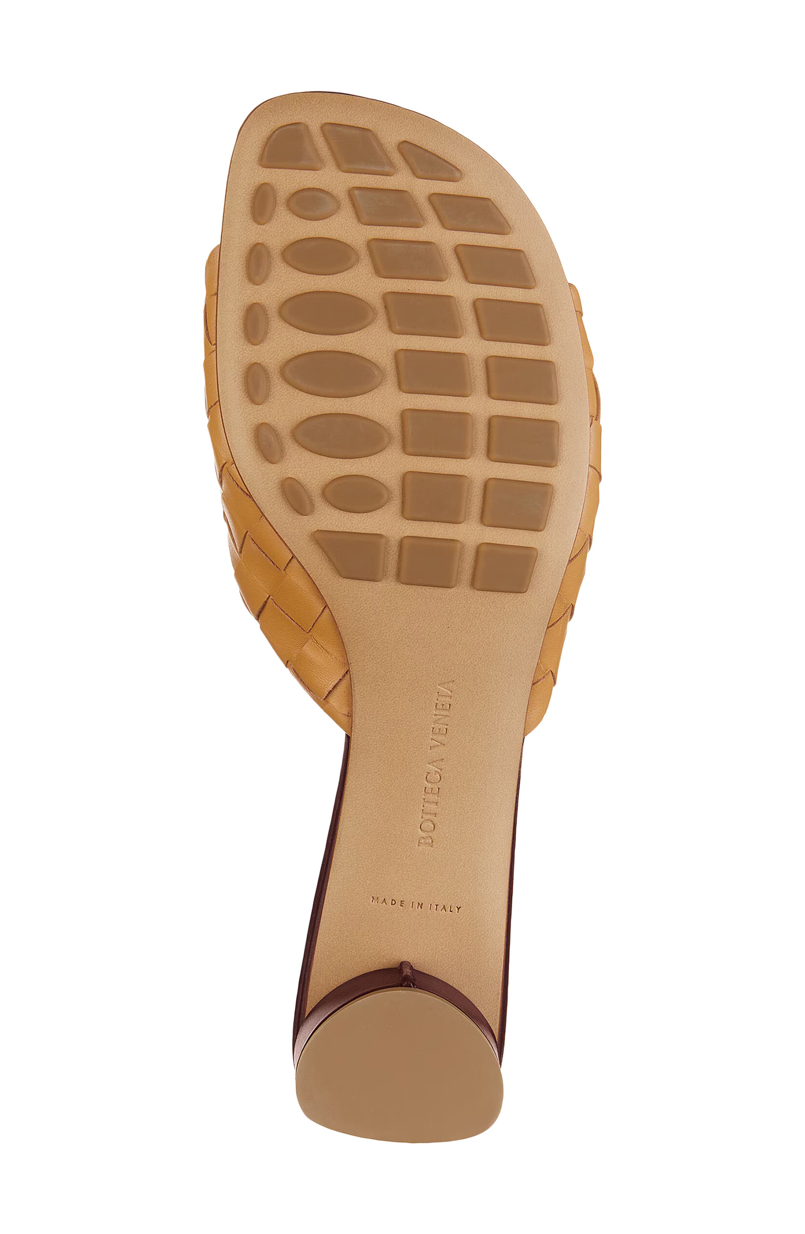 Livia Infilato Intrecciato Slide Sandal, Alternate, color, MOJAVE BEIGE/ SIENNA BROWN