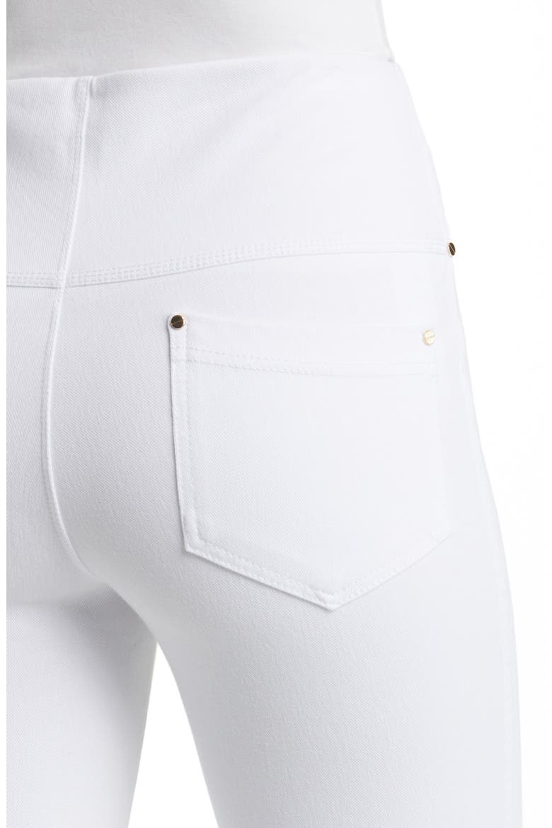 'Lyssentials High Waist Bootcut Pants, Alternate, color, WHITE