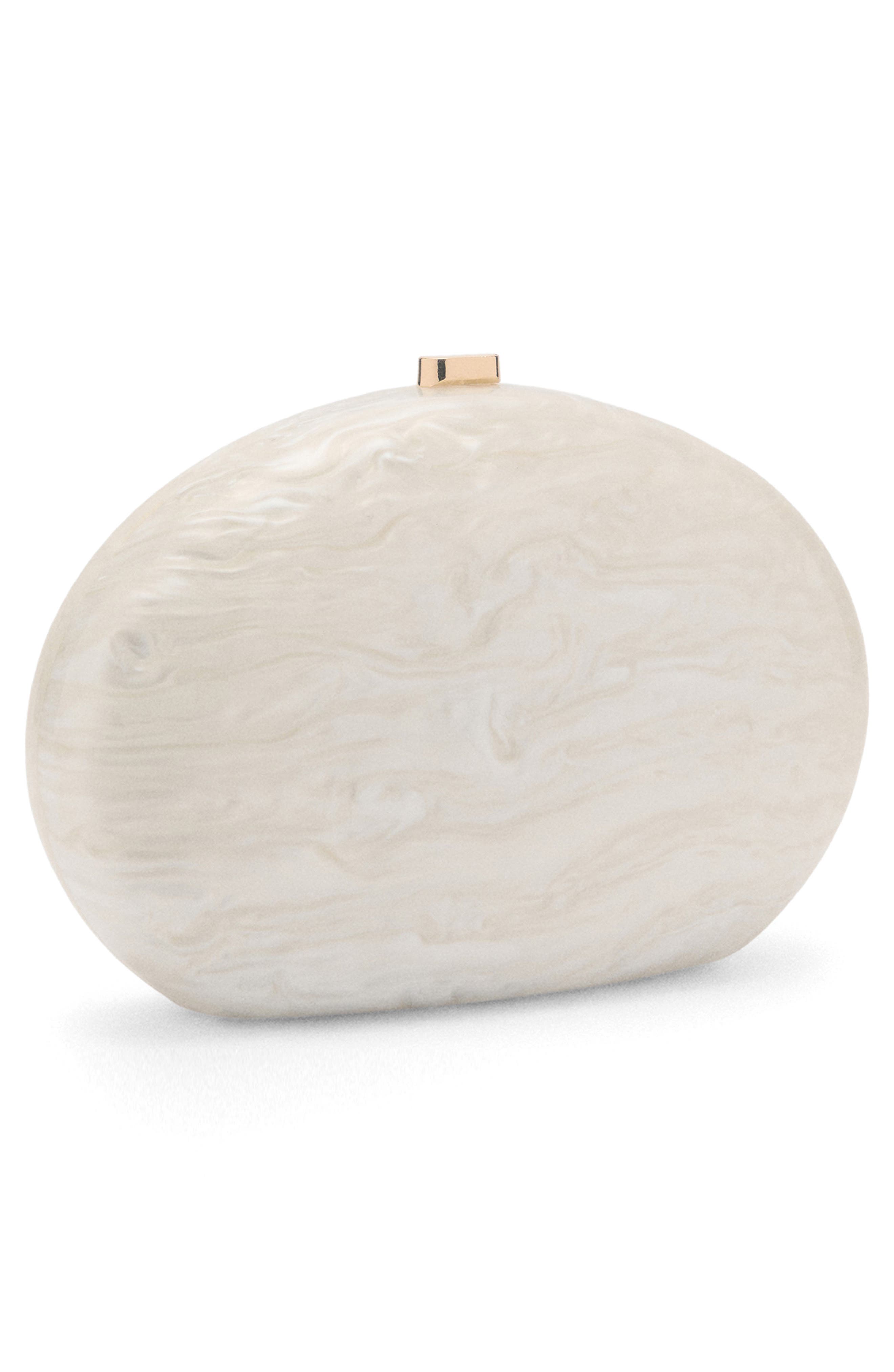 MANGO Oval Frame Clutch, Alternate, color, 