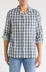 Joe's Plaid Long Sleeve Button-Up Shirt