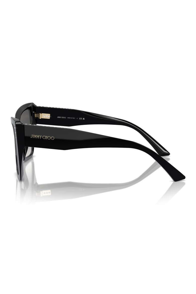 54mm Butterfly Sunglasses, Alternate, color, BLACK / GRADIENT GREY