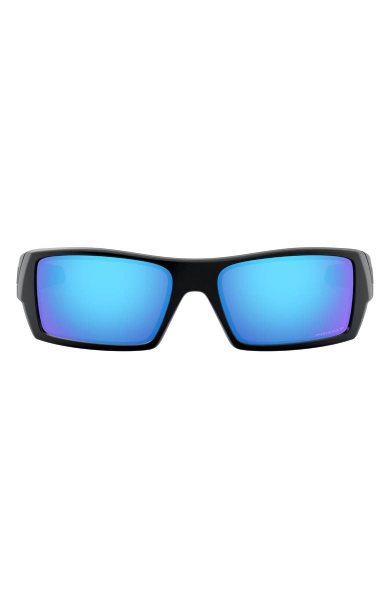 Oakley Gascan<sup>®</sup> 60mm Prizm<sup>™</sup> Polarized Rectangle Sunglasses, Main, color, Matte Black/ Prizm Sapphire