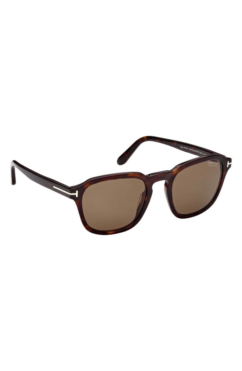 TOM FORD Avery 52mm Polarized Round Sunglasses, Alternate, color, 