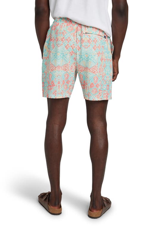 Faherty Shorelite Performance Swim Trunks In Tropic Cay