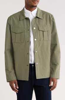 Brooks Brothers Cotton Blend Shirt Jacket