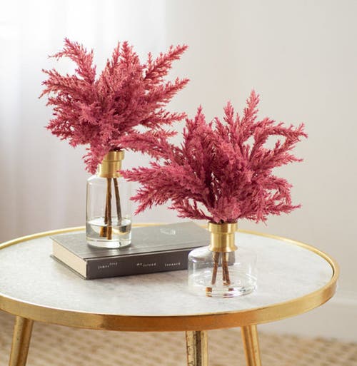 Darby Creek Trading Mauve Pink Faux Pampas Grass Everyday Spring Fall Water Illusion Arrangement In