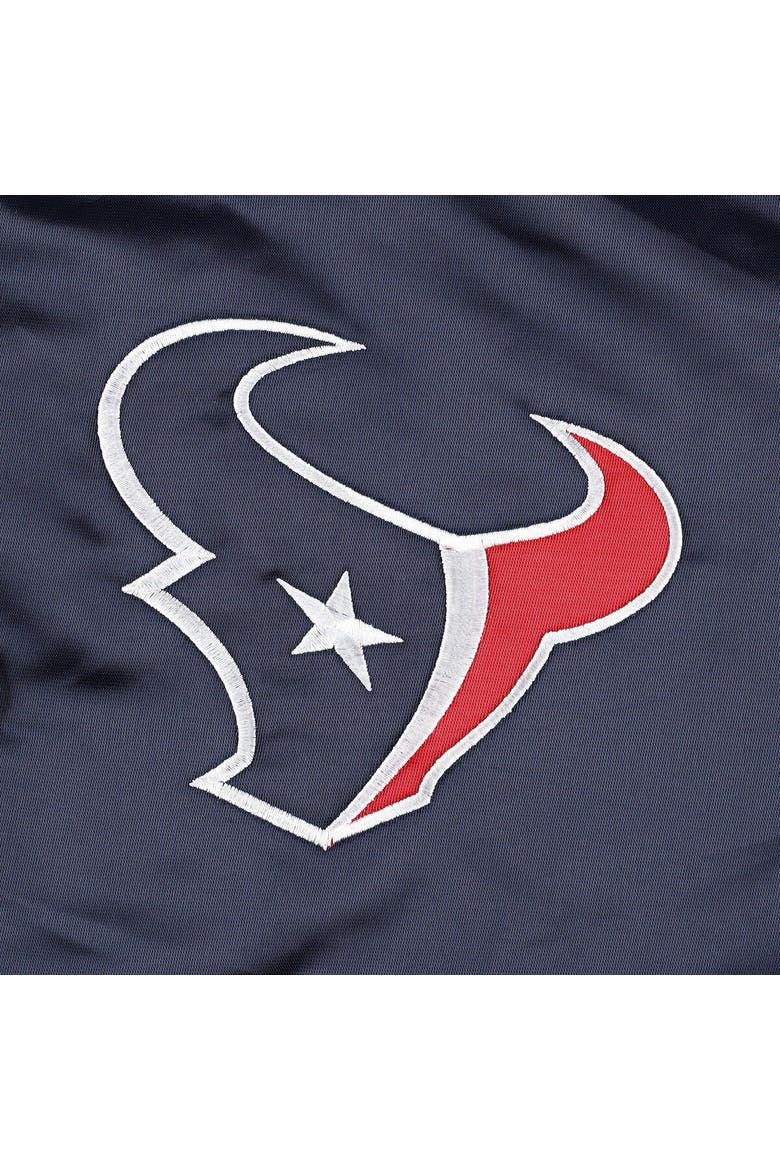 Men's Starter Navy Houston Texans The Pick and Roll Full-Snap Jacket, Alternate, color, Navy