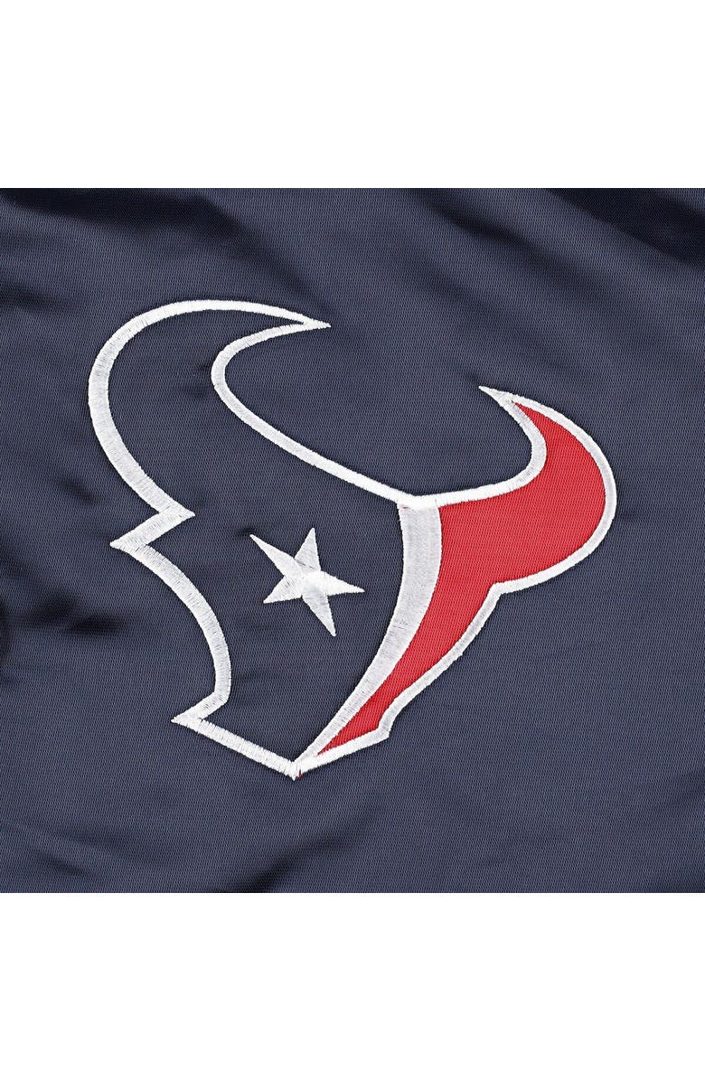 STARTER Men's Starter Navy Houston Texans The Pick and Roll Full-Snap Jacket, Alternate, color, 