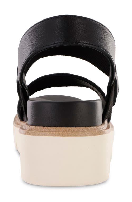 Mia Jene Platform Wedge Sandal In Black
