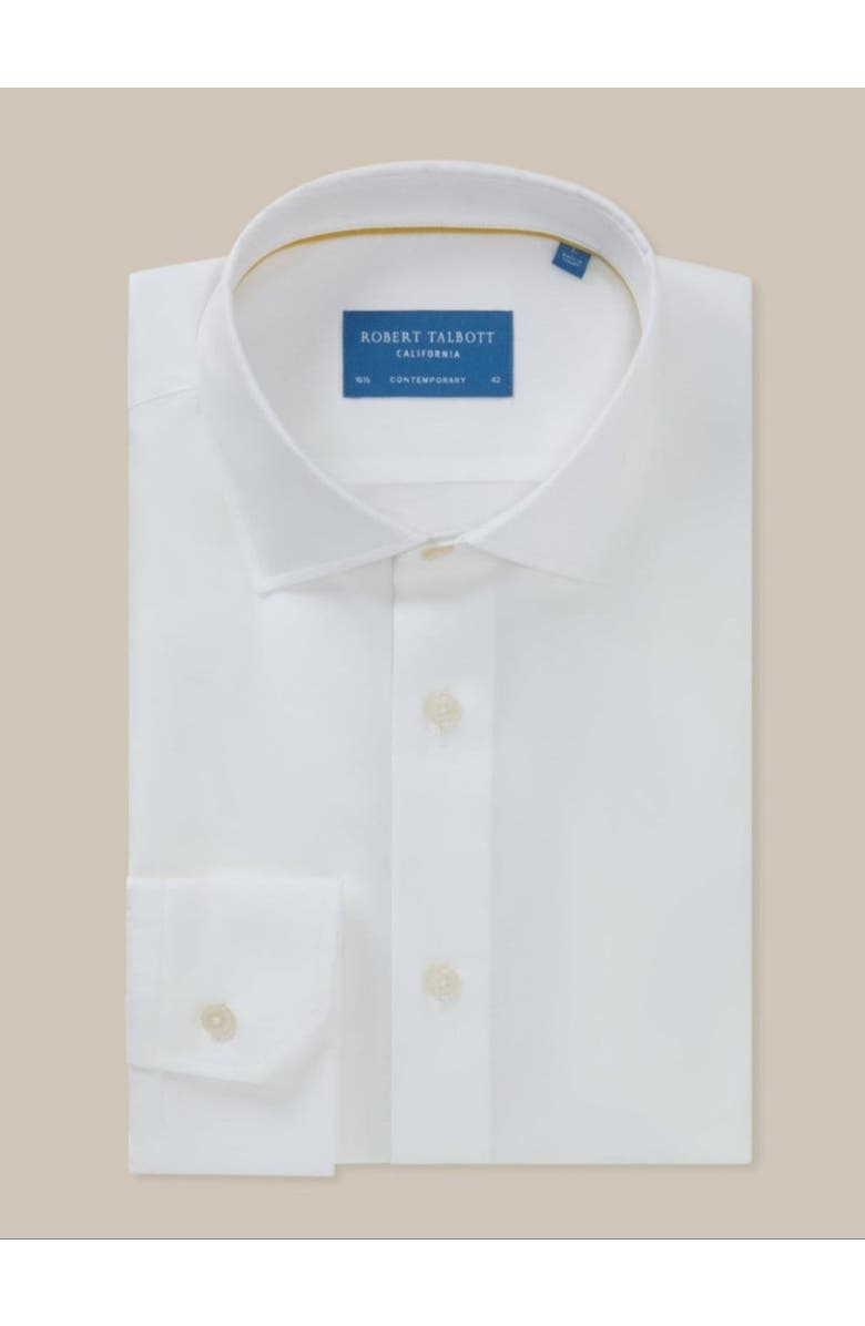 Robert Talbott Reynolds Twill Classic Fit Shirt, Main, color, White