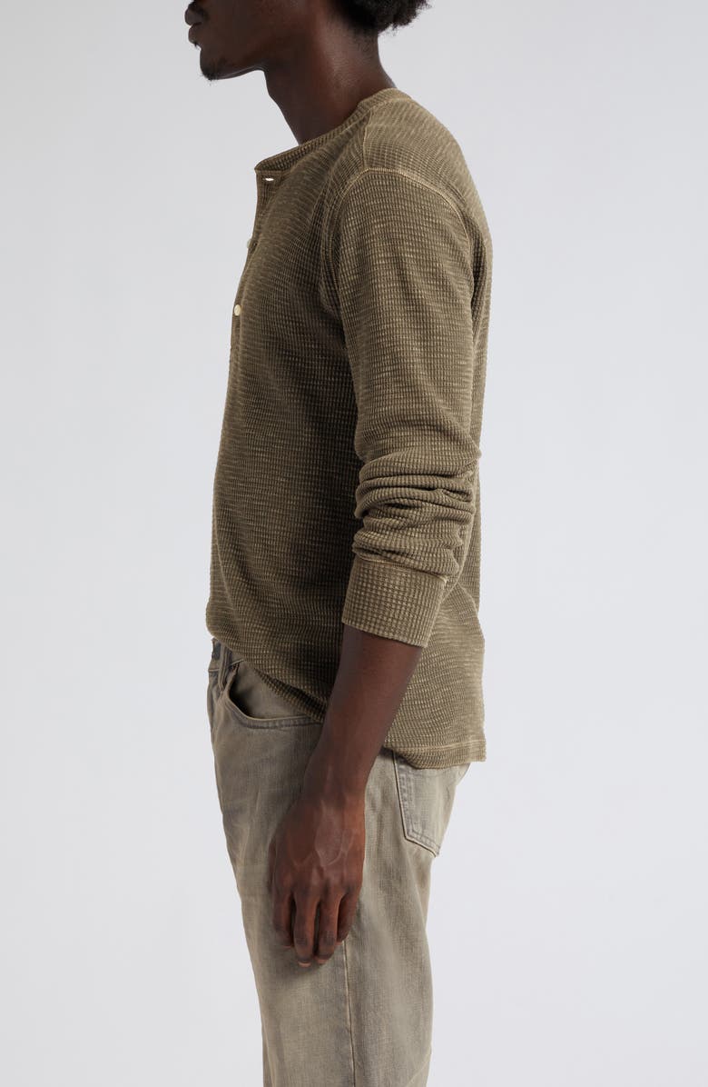 Double RL Long Sleeve Waffle Henley, Alternate, color, 