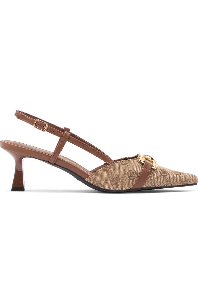 WILD DIVA LOUNGE Aleena Kitten Heel Pump, Alternate, color, Brown