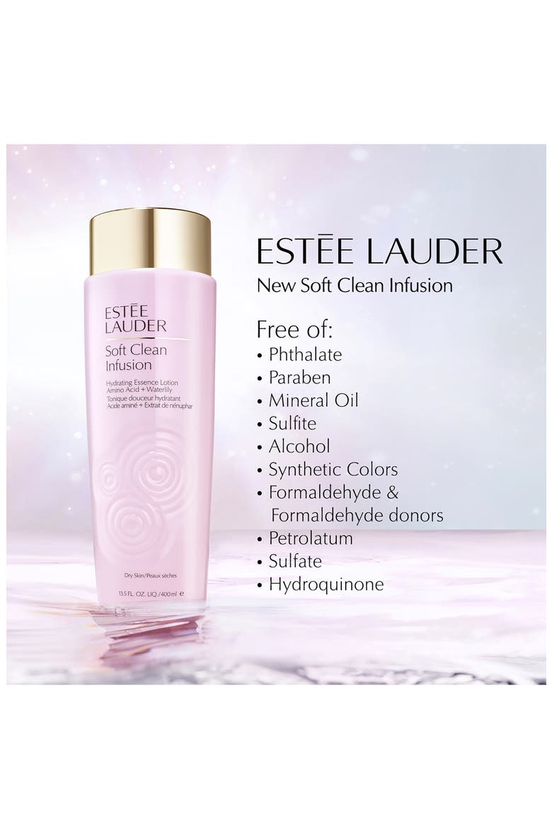 Soft Clean Infusion Hydrating Skin Essence Face Lotion Toner with Amino Acid + Waterlily $101.46 Value, Alternate, color, NO COLOR