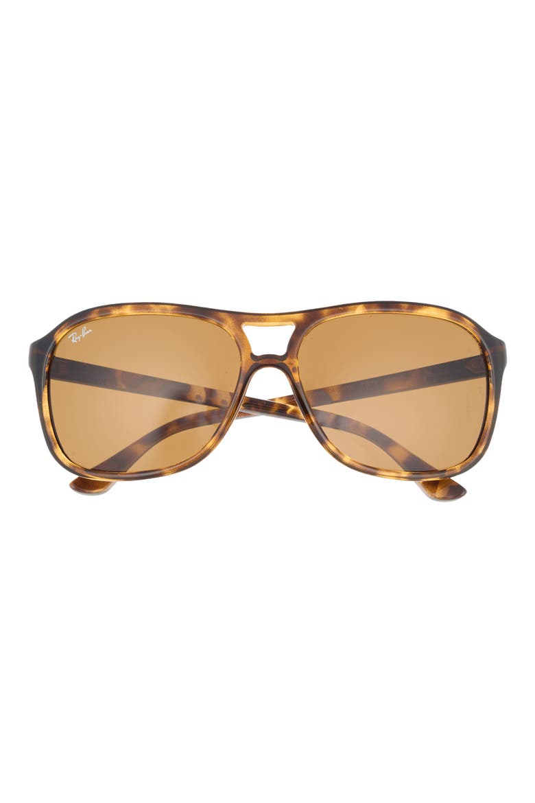 60mm Pilot Sunglasses, Main, color, HAVANA