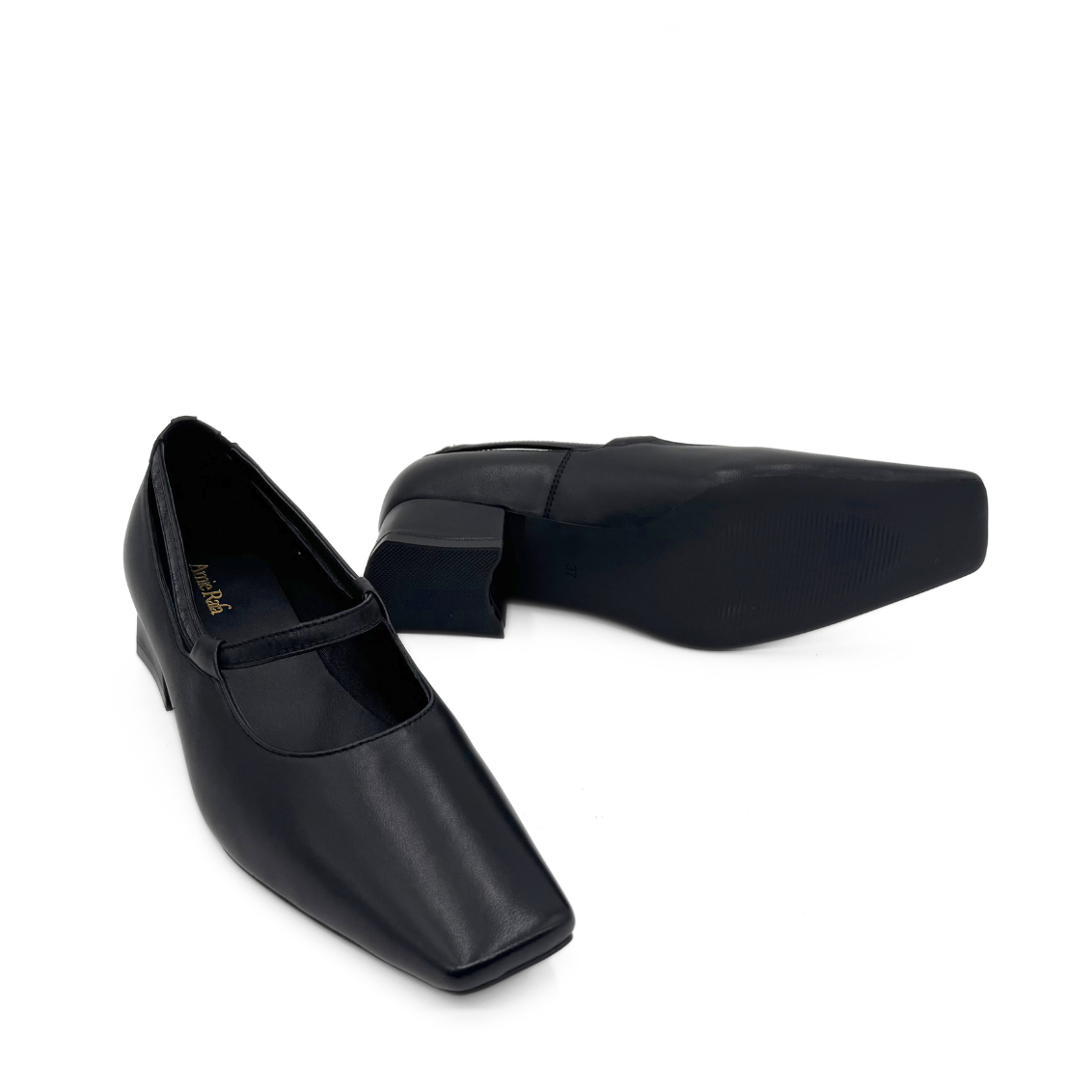 Amie Rafa Manna Leather Pumps, Alternate, color, Black