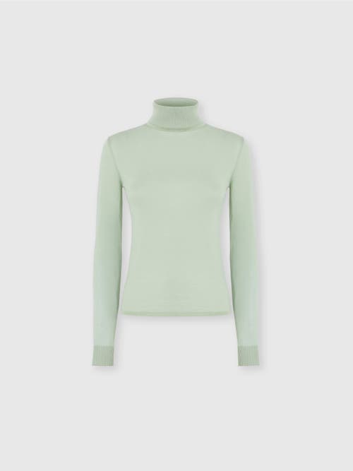 Missoni High-neck Sweater In Smooth Knit In Green