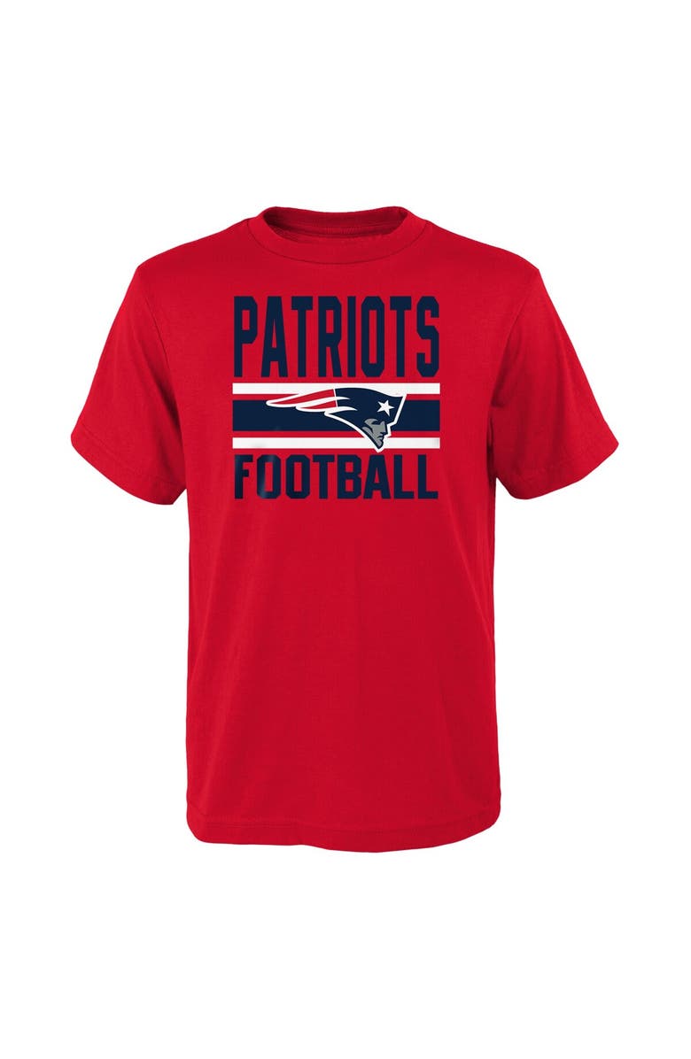Outerstuff Preschool Navy/Red New England Patriots Fan Fave T-Shirt Combo Set, Alternate, color, Navy
