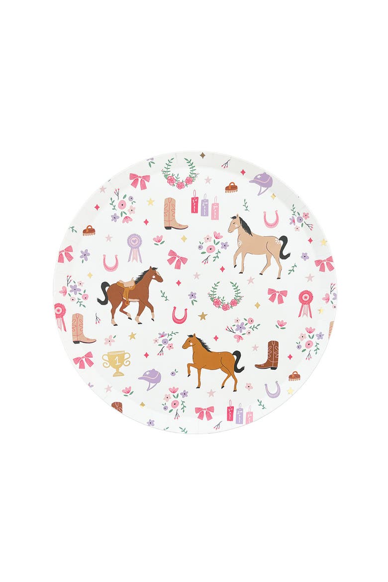 Pony Tales Pony Pattern Small Plates, Main, color, Assorted Pre-Pack