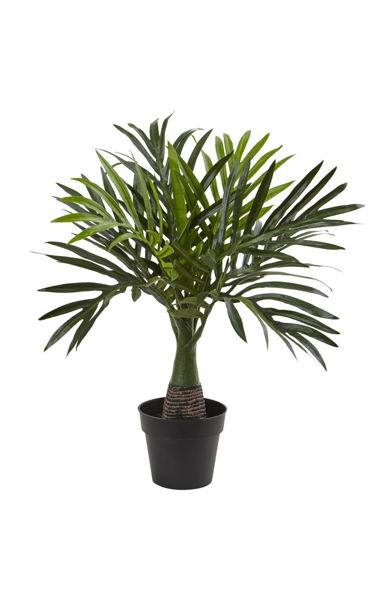 NEARLY NATURAL 15.5-in Mini Areca Palm Artificial Plant, Main, color, Green