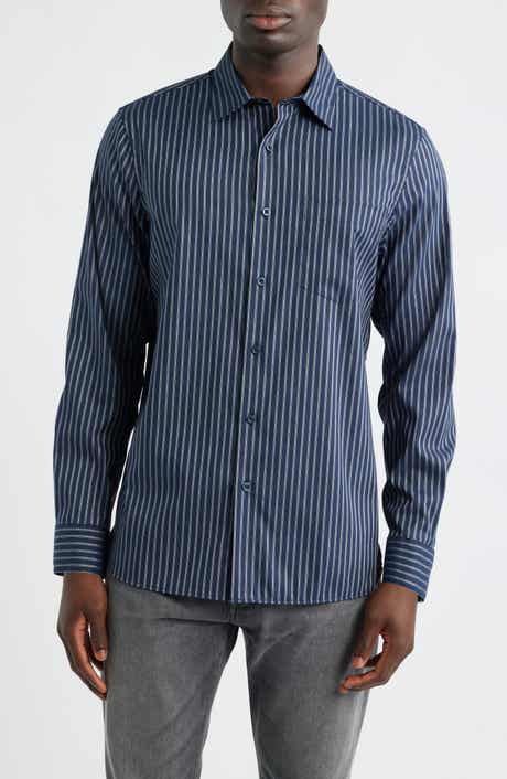 Nordstrom Lucian Stripe Stretch Button-Up Shirt