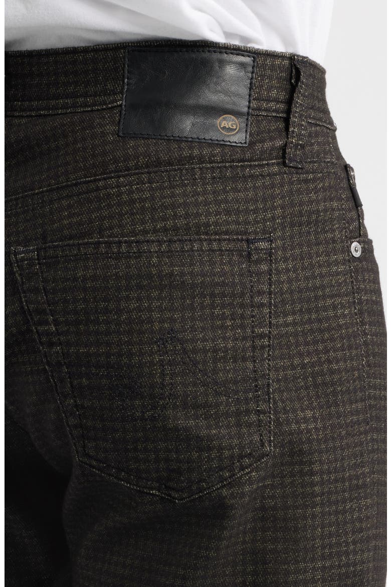 Everett Slim Straight Leg Pants, Alternate, color, TEXTURED HOUNDSTOOTH BLACK