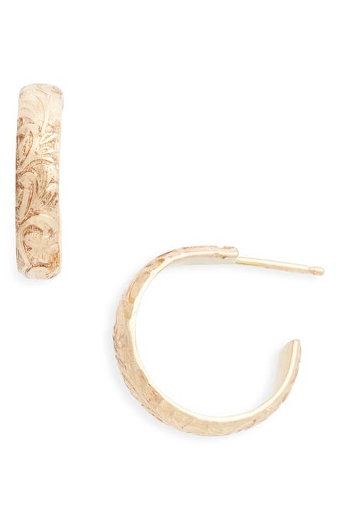Flora Hoop Earrings