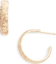 Nashelle Flora Hoop Earrings