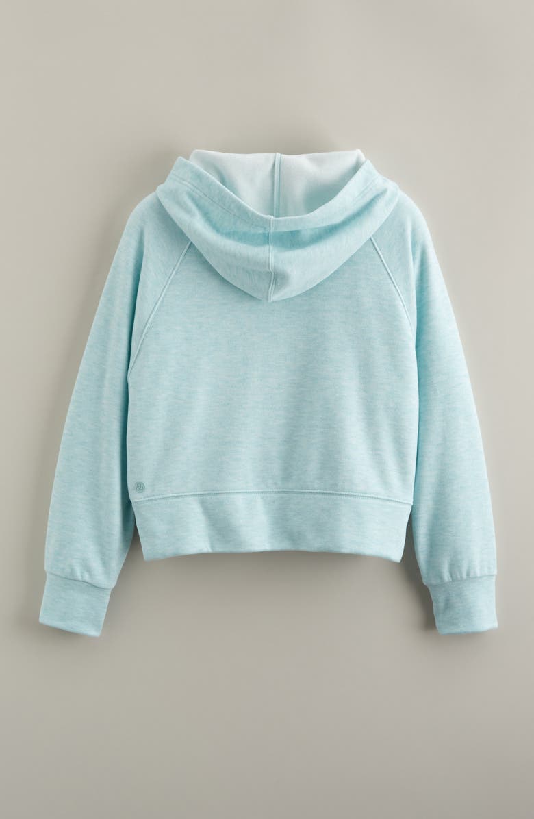 Zella Girl Kids' Weekend Cozy Hoodie, Alternate, color, Teal Sicily