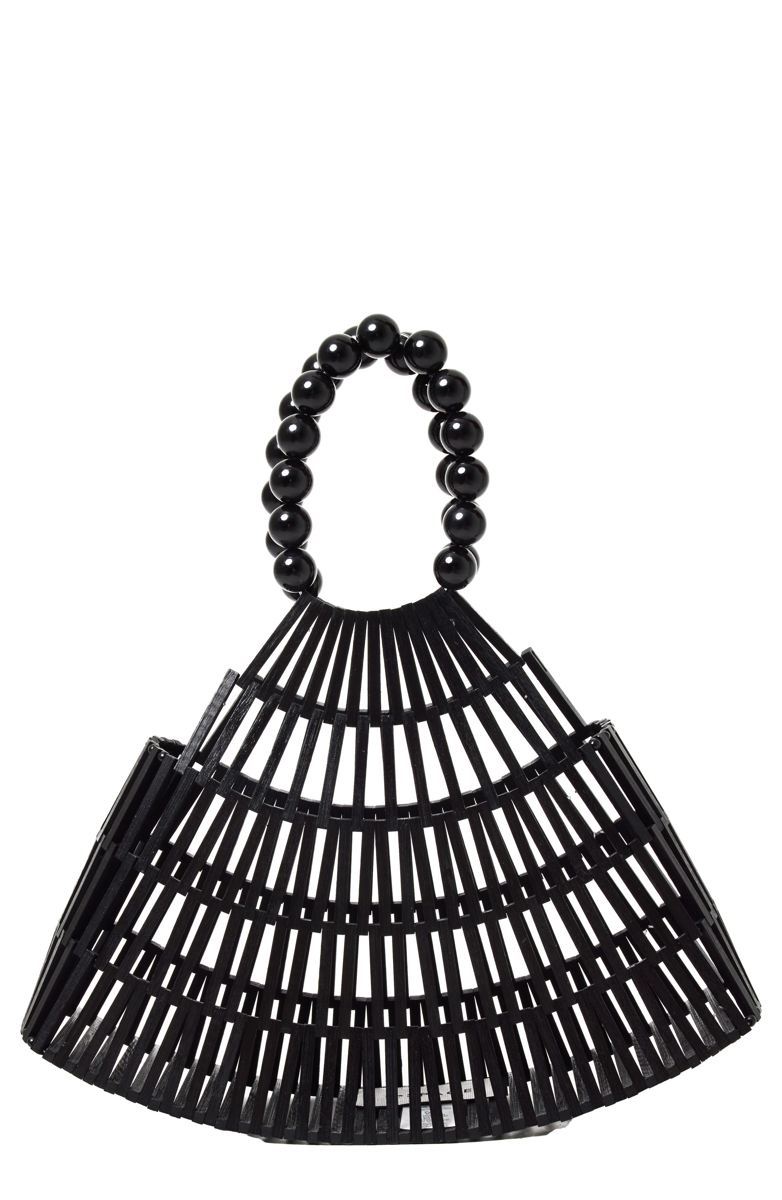 LSPACE Starlight Wood Handbag, Main, color, Black