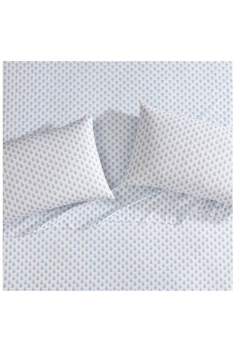 Francesca 4-Piece Cotton Sheet Set, Alternate, color, BLUE