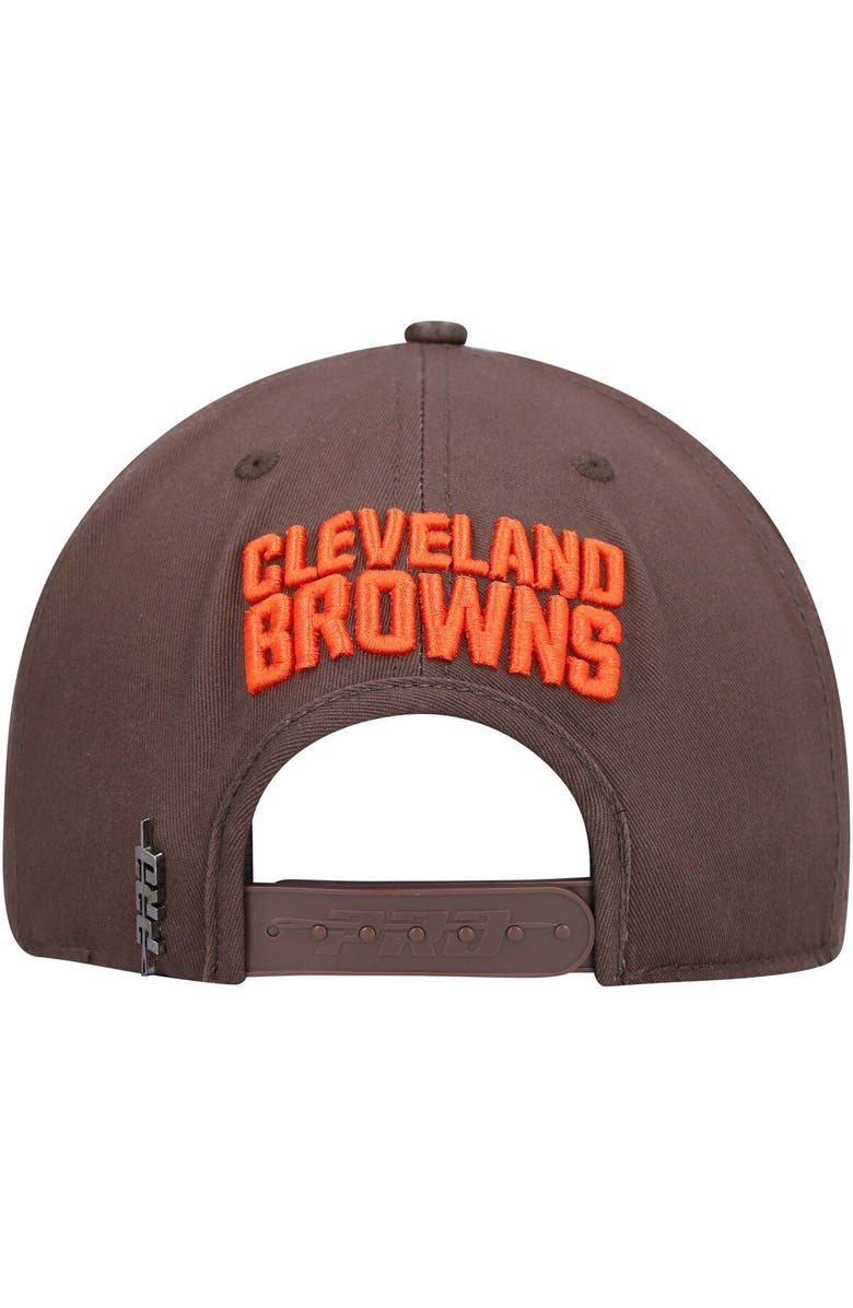 PRO STANDARD Men's Pro Standard Cleveland Browns Brown Stars Snapback Hat, Alternate, color, 