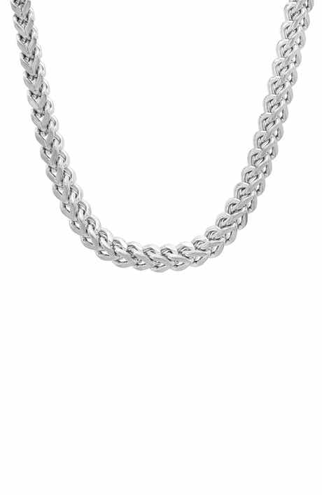 Men's Stainless Steel Wheat Chain Necklace
