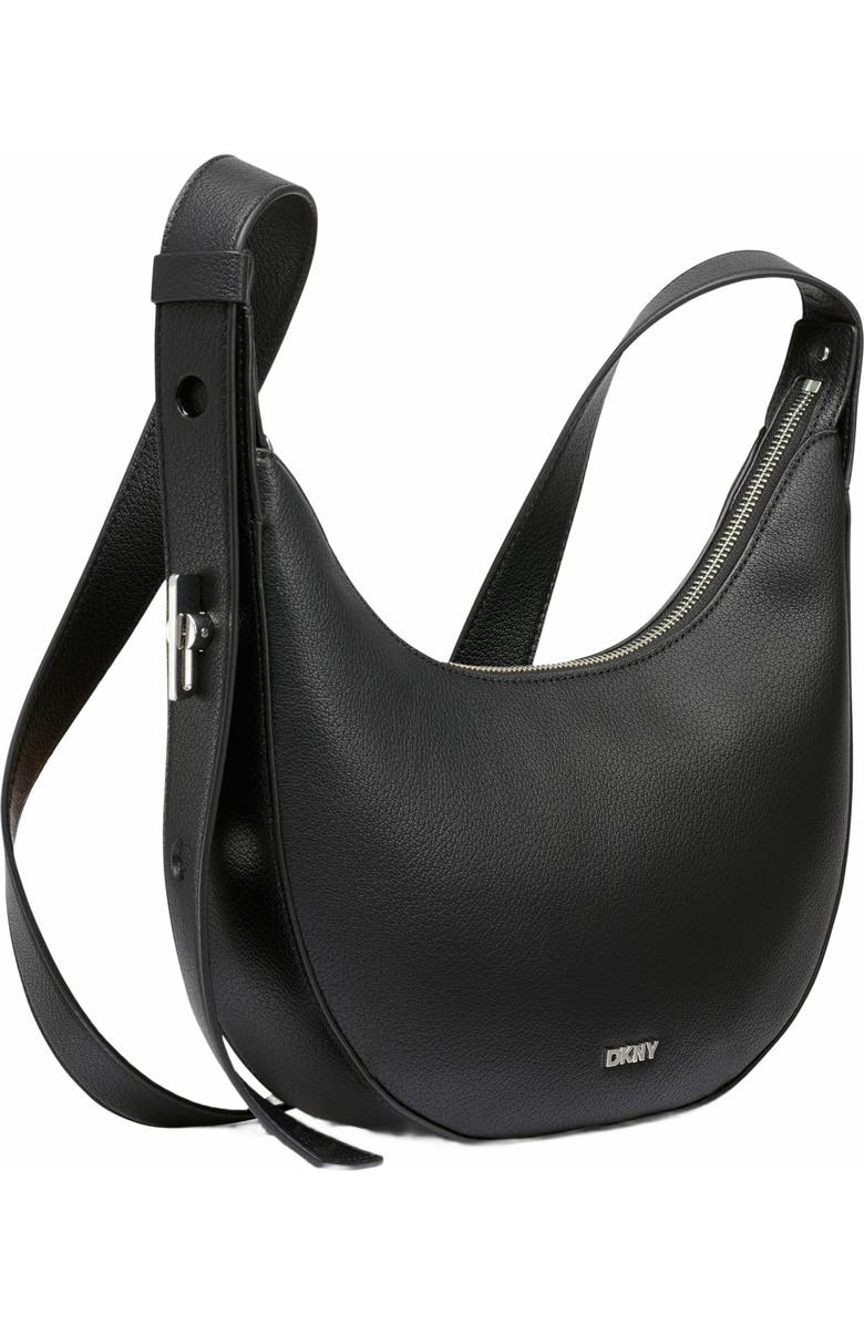 DKNY Bleeker Crossbody Bag, Alternate, color, Black/Silver