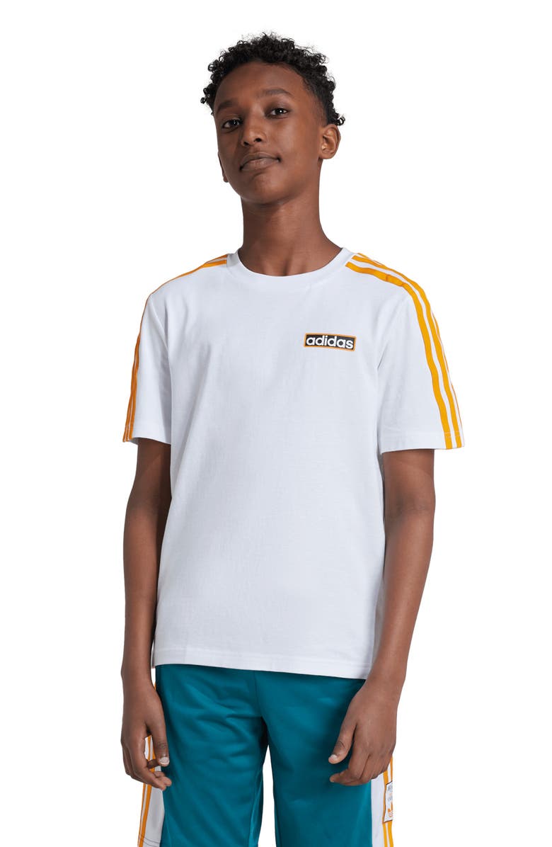 adidas Kids' Logo Cotton Graphic T-Shirt, Alternate, color, 