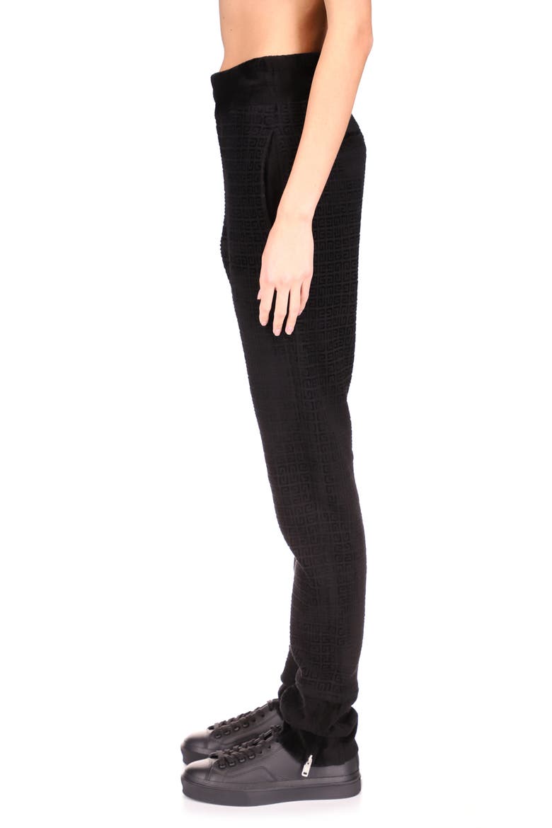 4G Logo Knit Joggers, Alternate, color, BLACK