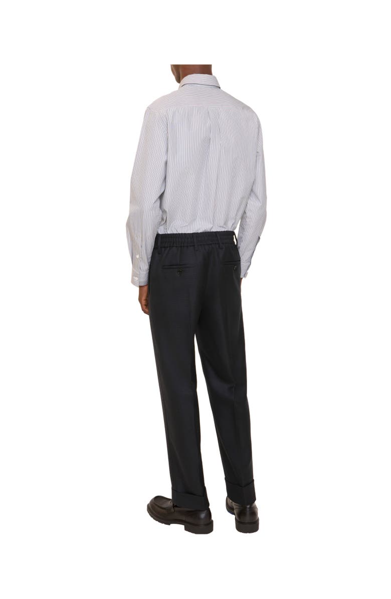 Burberry Check Wool Tailored Trousers, Alternate, color, Tarmac Grey/Dark Pewter Grey