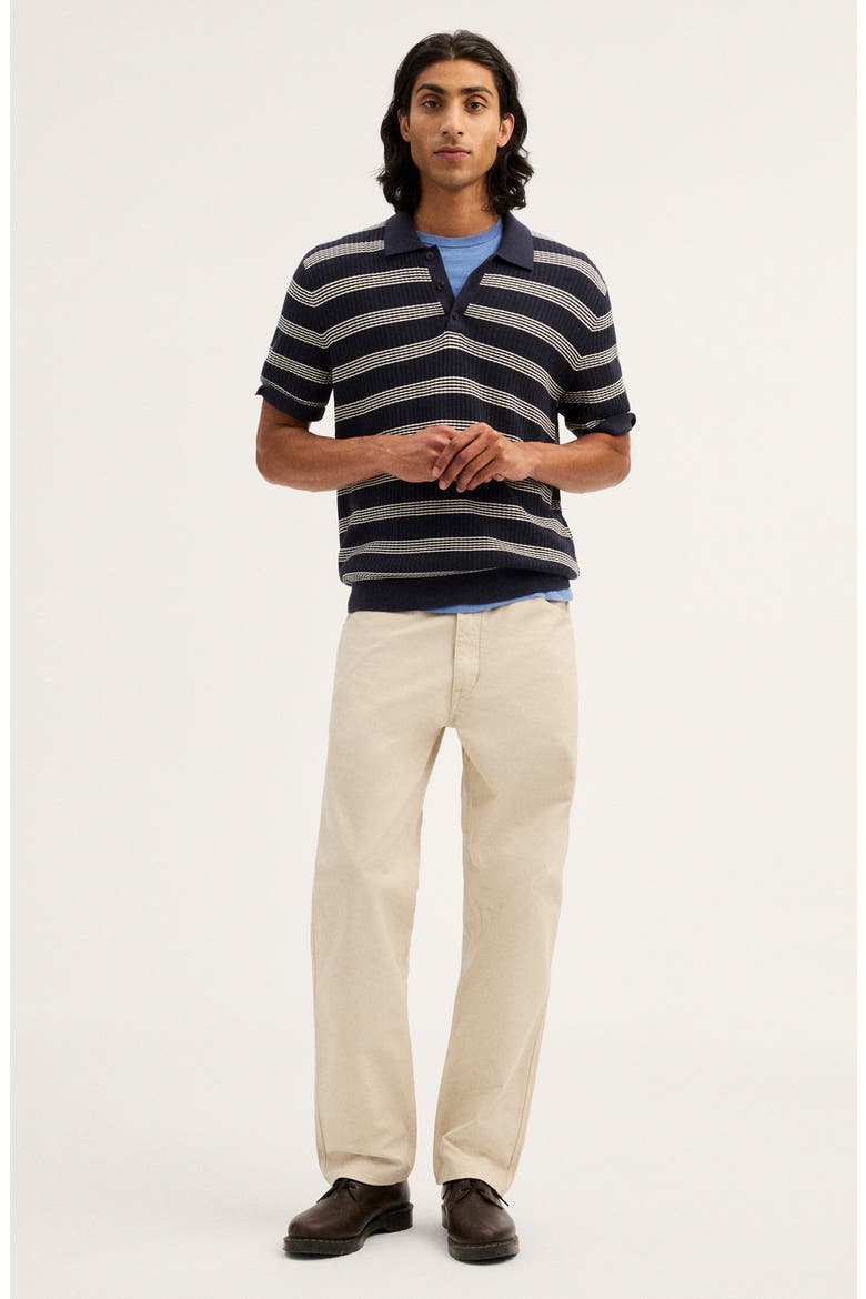 Carlos Striped Polo, Alternate, color, INK