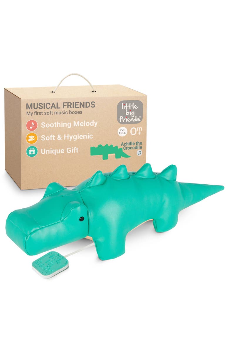 Little Big Friends Musical Animals - Crocodile, Plush Baby Music Box, Nursery Toy, Alternate, color, Green