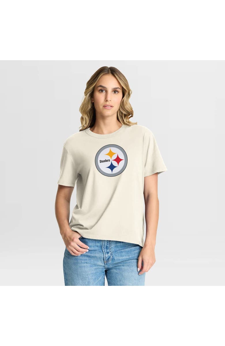FANATICS Women's Fanatics Cream Pittsburgh Steelers Dove Legacy T-Shirt, Main, color, Cream