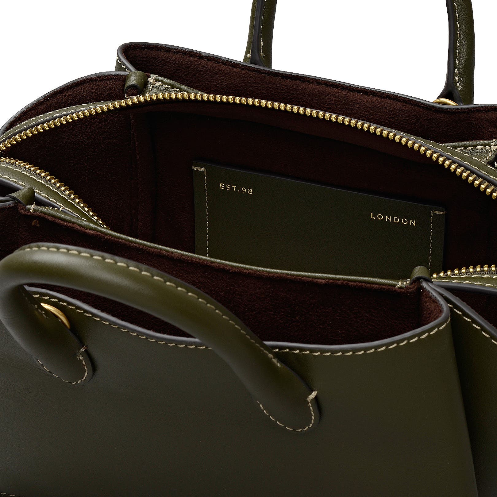 The Romilly Small Ziptop Satchel Bag, Alternate, color, Pine Needle