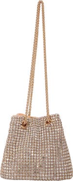 BERNESS Rhinestone Bucket Bag