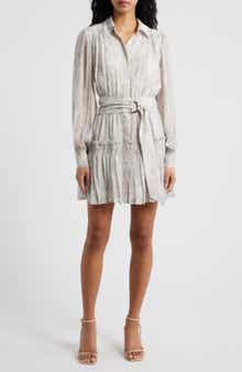 Josette Floral Long Sleeve Chiffon Minidress