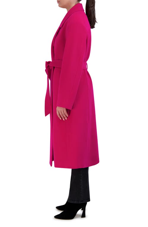Cole Haan Slick Wool Blend Coat In Pink