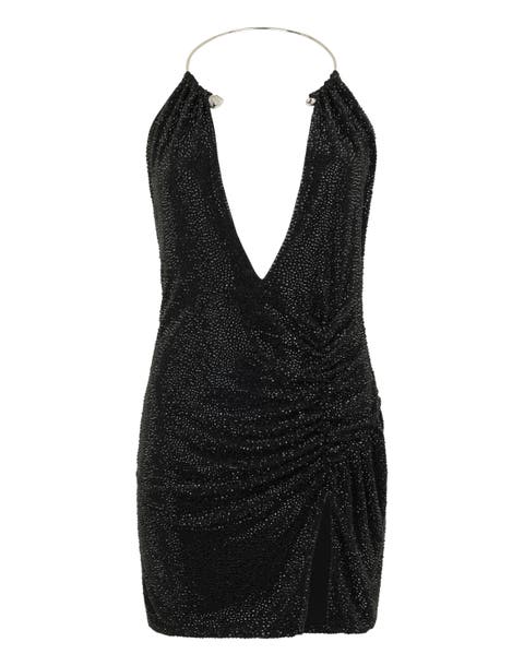 Mini Dress Piercing Strass Women