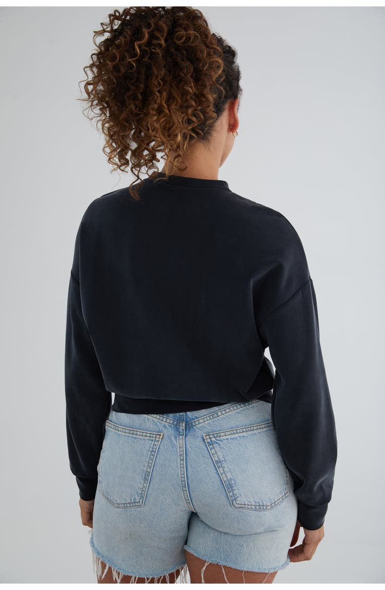 KADA The Cupro Power Pullover Sweatshirt, Alternate, color, Ink