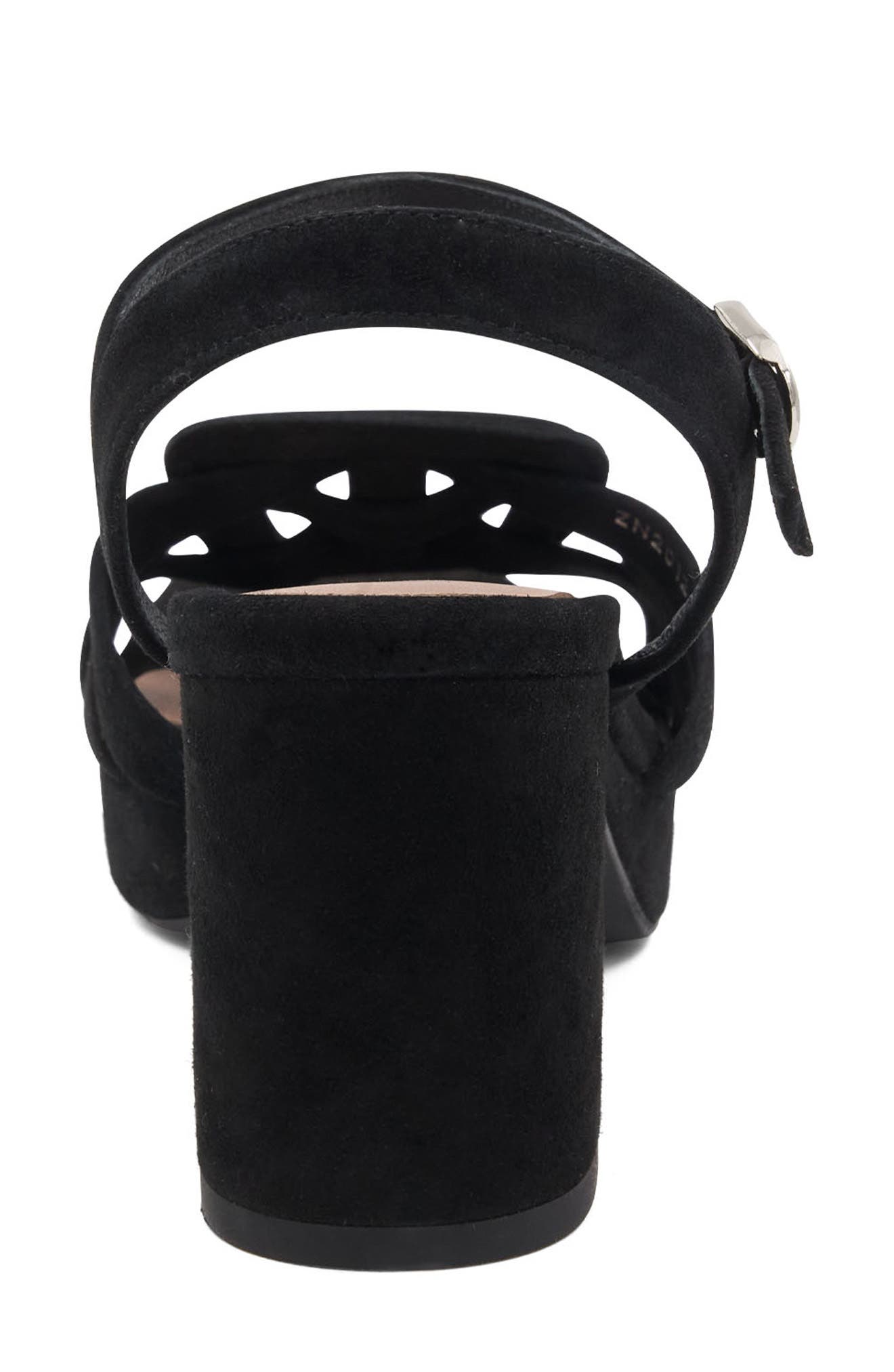 Micah Platform Sandal, Alternate, color, BLACK