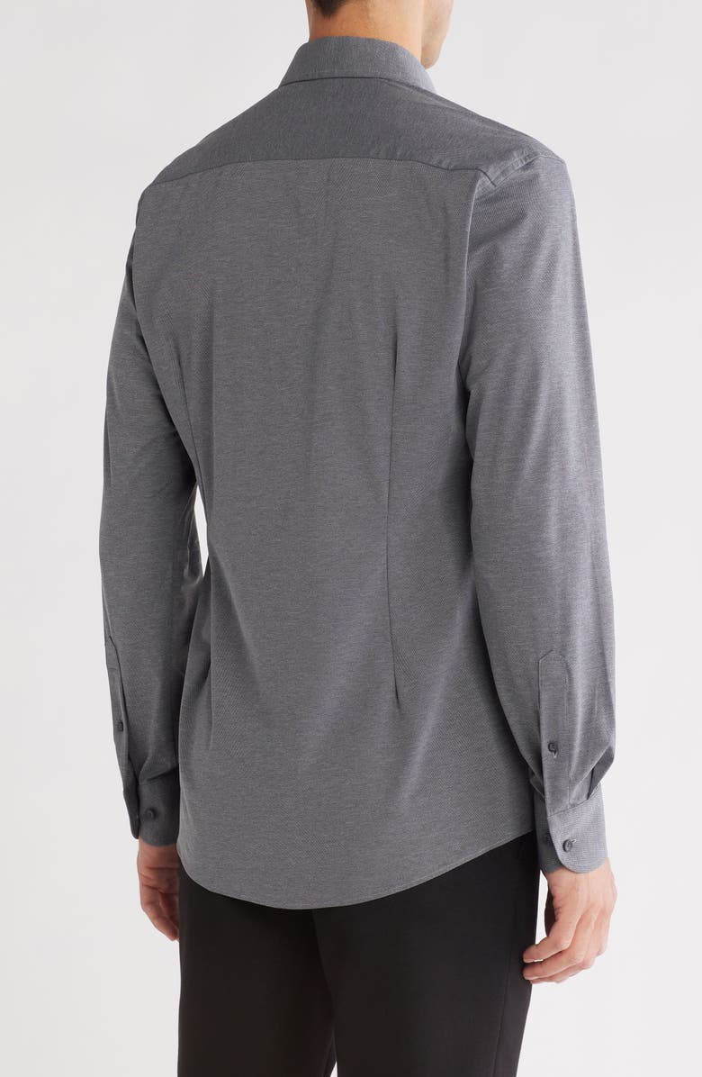 Eton Slim Fit Solid Stretch Dress Shirt, Alternate, color,