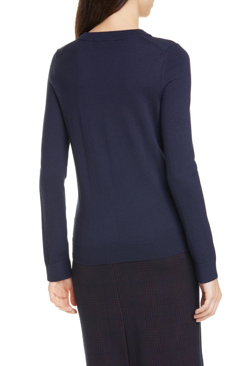 Fegan Merino Wool Knit Sweater, Alternate, color, MIDNIGHT