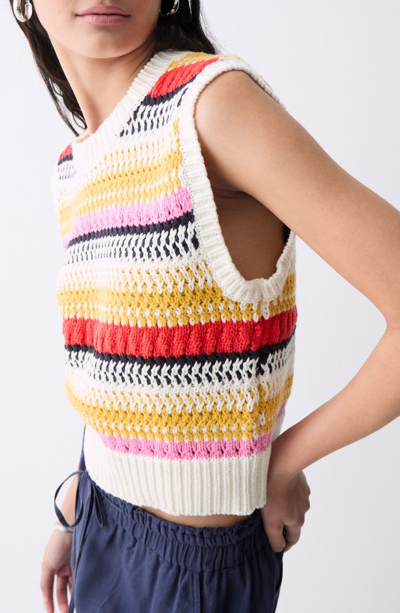 DELUC Moura Stripe Sweater Vest, Alternate, color, Multicolor
